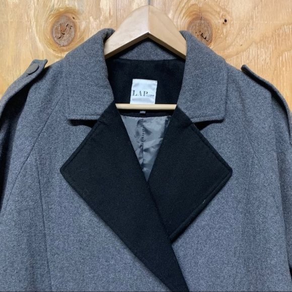 LAP LA Oversized Military Double Breasted Coat Women Size Small or Medium Jacket - Picture 7 of 14